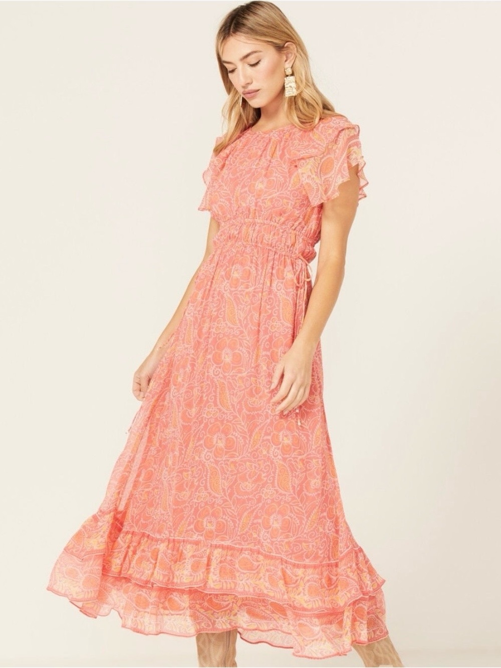CLEOBELLA WOMEN'S FLORAL BLOSSOM PRINT HANNAH MIDI DRESS